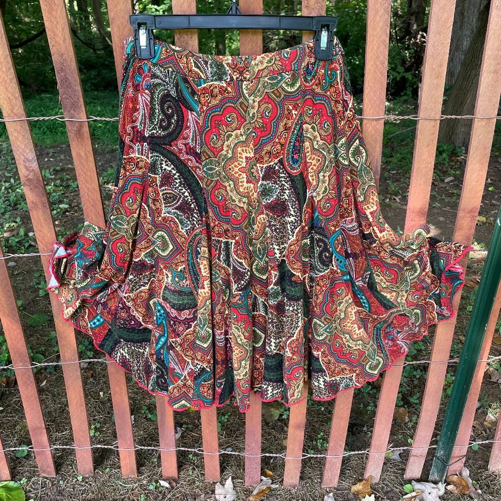 Premise multicolored circle skirt